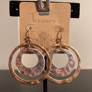 Gold and Silver Hoop Earrings